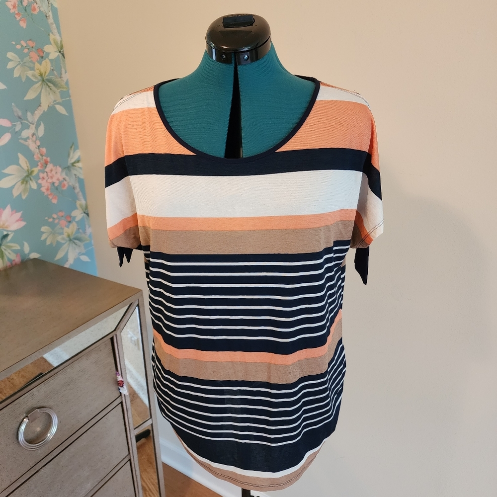 Tutta Bella Women's Striped Maternity Shirt 1XL